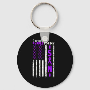 Llavero Uso Púrpura Para Mi Hijo Cáncer Pancreático Usa Fl