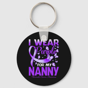 Llavero Uso Púrpura Para Mi Nana Con Conciencia De Cáncer 