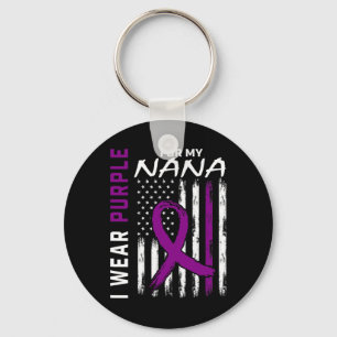 Llavero Uso Púrpura Para Mi Nana Pancreatic Cancer Awaren