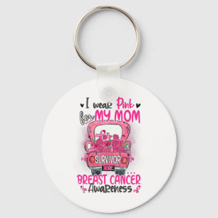 Llavero Uso Rosa Para Mi Mamá Sobreviviente Camión Rosa