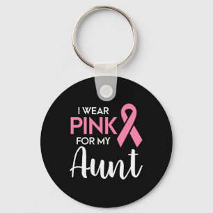 Llavero Uso Rosa Para Mi Tía Conciencia Sobre El Cáncer De