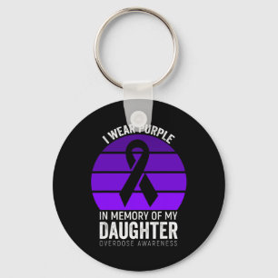 Llavero Uso Una Sobredosis Púrpura Concienciación De La Ci
