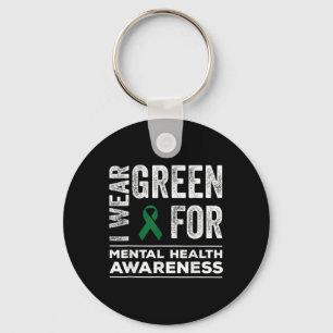 Llavero Uso Verde Para Concienciación Mes De Salud Mental