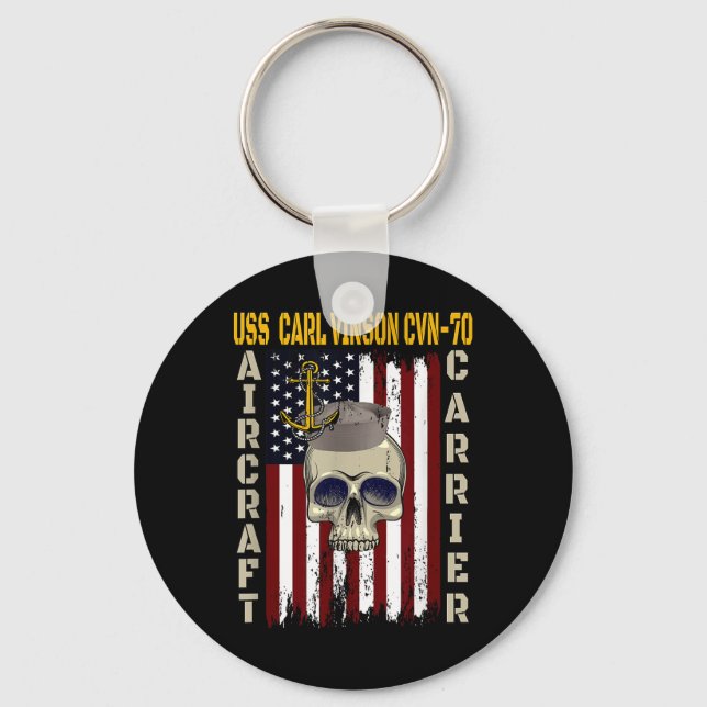 Llavero Uss Carl Vinson Cvn-70 Veterans Day Dad Boy Son Gr (Anverso)