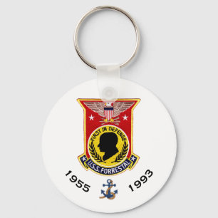 LLAVERO USS FORRESTAL CV-49 CARRIER KEYCHAIN