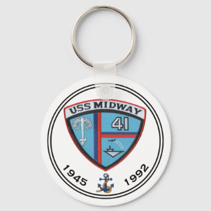 LLAVERO USS MIDWAY CV-41 CARRIER KEYCHAIN