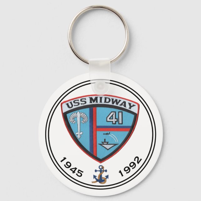 LLAVERO USS MIDWAY CV-41 CARRIER KEYCHAIN (Anverso)