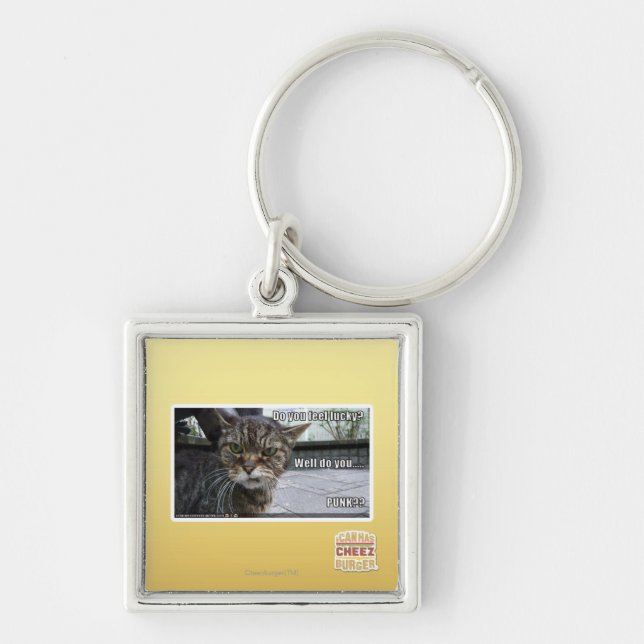 Llavero ¿Usted siente afortunado? (Frente)