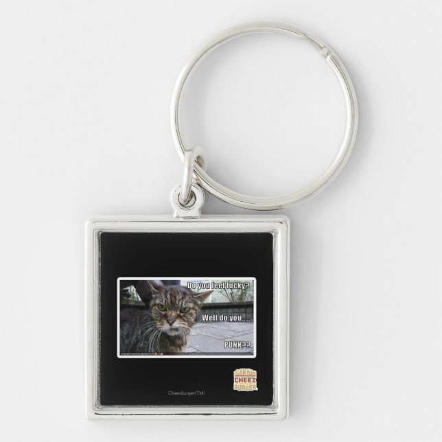 Llavero ¿Usted siente afortunado? (Frente)