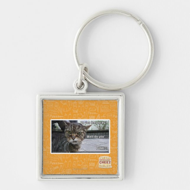 Llavero ¿Usted siente afortunado? (Frente)