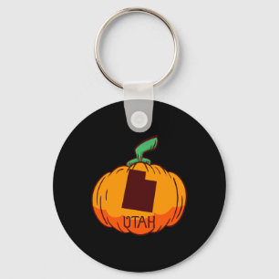 Llavero Utah Estados Unidos Calabaza Halloween Diseño de A