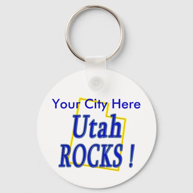 Llavero ¡Utah Rocks! (Anverso)