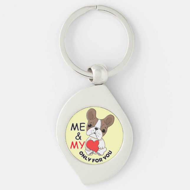 Llavero UTILICE SU CORAZÓN_Metalizado Amarillo (Anverso)