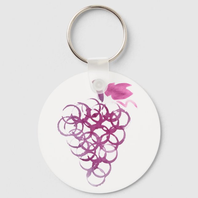 Llavero Uvas de mancha de vino (Anverso)