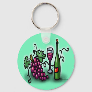 Llavero Uvas en vino