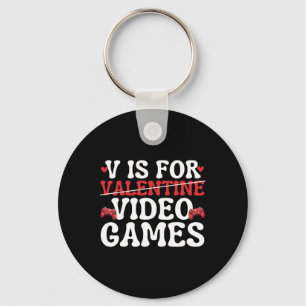 Llavero V Es Para Videojuegos Divertido Gam Anti Día de Sa