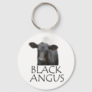 Llavero Vaca angus negra