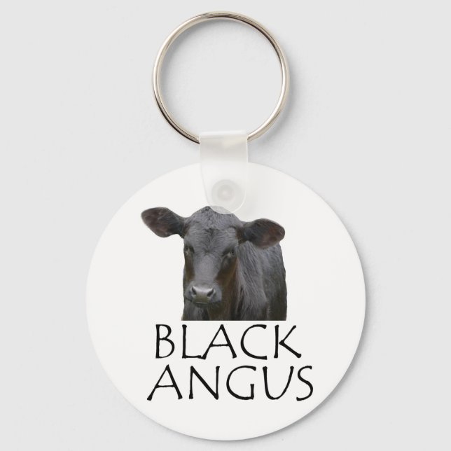 Llavero Vaca angus negra (Anverso)