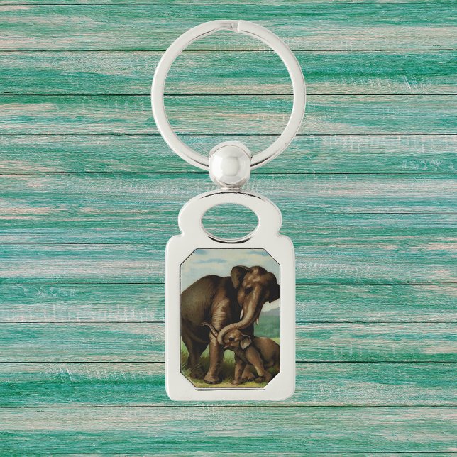 Llavero Vaca de elefante con su bebé (Subido por el creador)