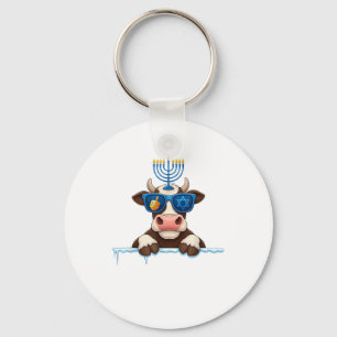 Llavero Vaca Menorah Dreidel Mujeres judías Hanukkah Mens 