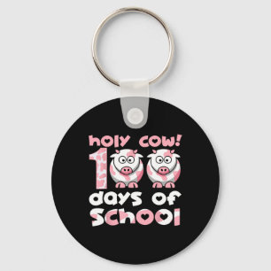 Llavero Vaca Santa 100 Días De Maestra Escolar 100 Da