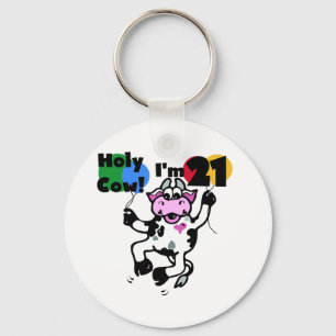 Llavero Vaca santa soy 21 camisetas y regalos