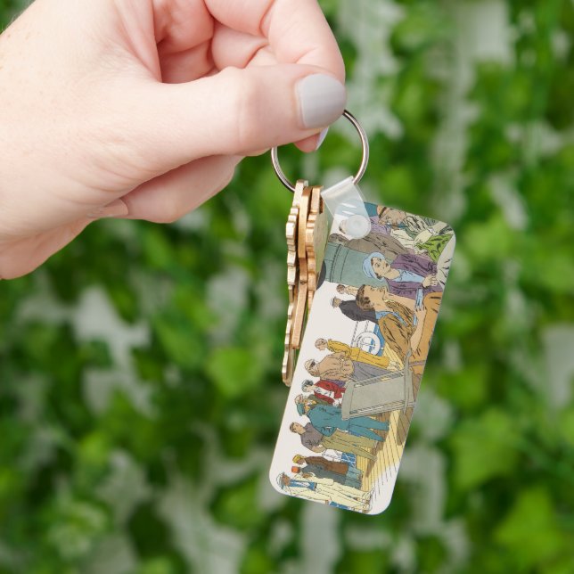 Llavero Vacaciones antiguas, barco de crucero de pasajeros (Mano)