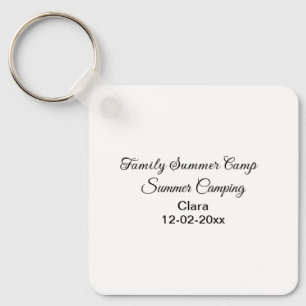 Llavero Vacaciones de camping familiar personalizadas con