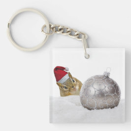 Llavero Vacaciones de los Navidades de plata y nieve de Ch