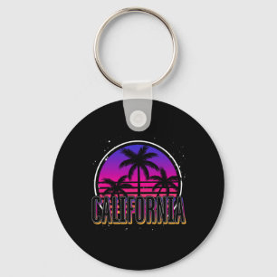 Llavero Vacaciones de verano tropicales Cali Retro Palmera
