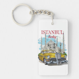 Llavero vacaciones de viaje retro vintage Estambul Turquía