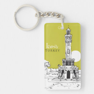 Llavero vacaciones de viaje retro vintage Izmir Turquía