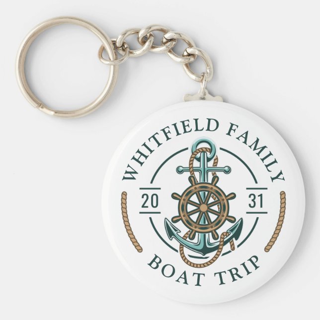 Llavero Vacaciones náuticas de personalizado (Frente)