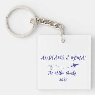Llavero Vacaciones personalizadas en familia Andiamo a Rom
