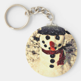 Llavero Vacaciones que dejen que nieve Adorable Snowman