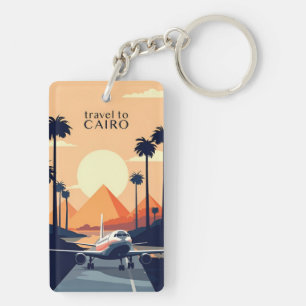 Llavero vacaciones retro vintage de viaje egipto de El Cai