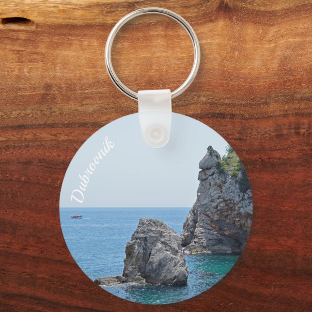 Llavero Vacaciones rocosas en Dubrovnik Croacia (Anverso)