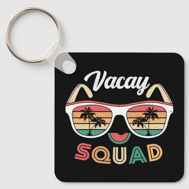 Llavero Vacaciones Vacay Squad Funny Beach Summer (Anverso)