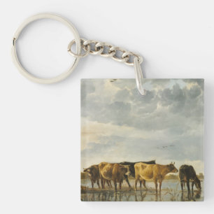 Llavero Vacas en un río Aelbert Cuyp