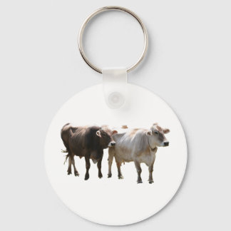 Llavero Vacas suizas marrones