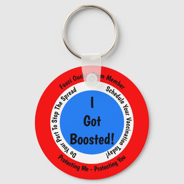 Llavero Vacunación Fauci Ouchie Que Me Impulsaron (Anverso)