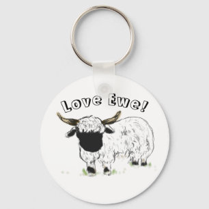 Llavero Valais ovejas negras - ¡Amo Ewe!