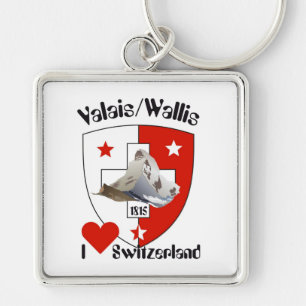 Llavero Valais / Wallis Suisse-Schweiz Schlüsselanhänger