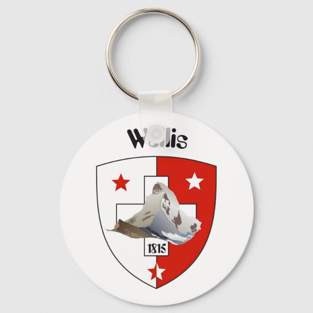 Llavero Valais / Wallis Suisse-Schweiz Schlüsselanhänger (Anverso)