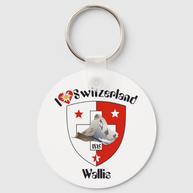 Llavero Valais / Wallis Suisse-Schweiz Schlüsselanhänger (Anverso)