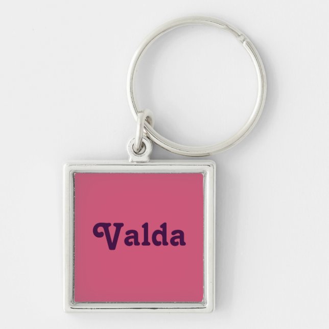 Llavero Valda de la cadena de claves (Frente)