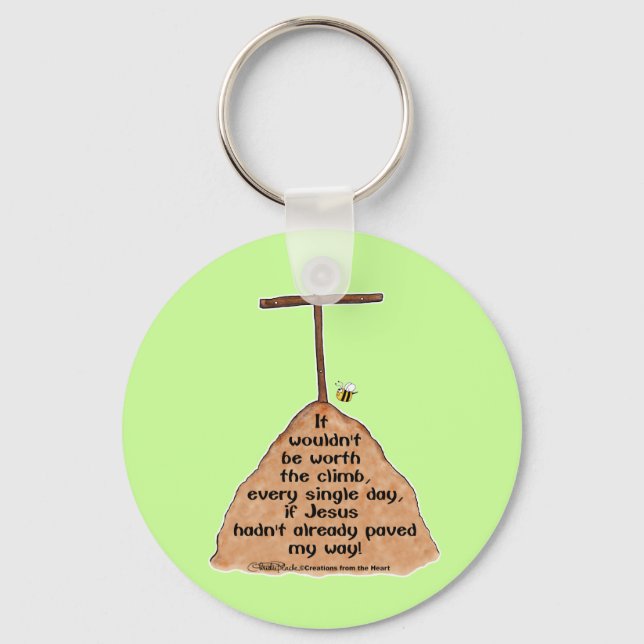 Llavero Vale la pena subir (Anverso)