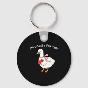 Llavero Valentín Silly Goose Estoy ganso por ti Pato Valen