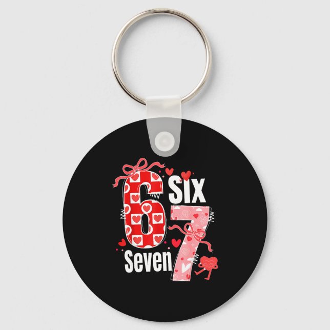 Llavero Valentine 67 Six Seven Heart Coquette Bow Valentin (Anverso)