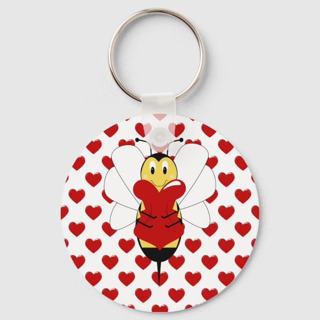 Llavero Valentine Bumble Bee Keychain (Anverso)